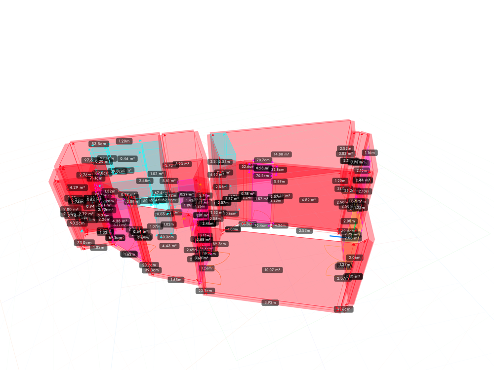 Vista 3D noreste del levantamiento con PanoBuilder